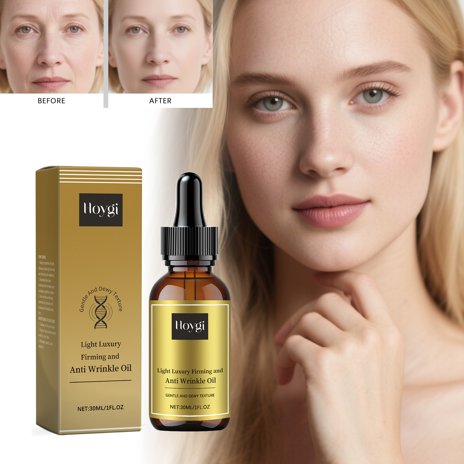 Luxury Skincare Makeup - Huile de soin raffermissante pour le