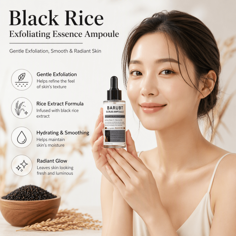 Ampoule exfoliante au riz noir - Luxury Skincare Gifts avis et prix