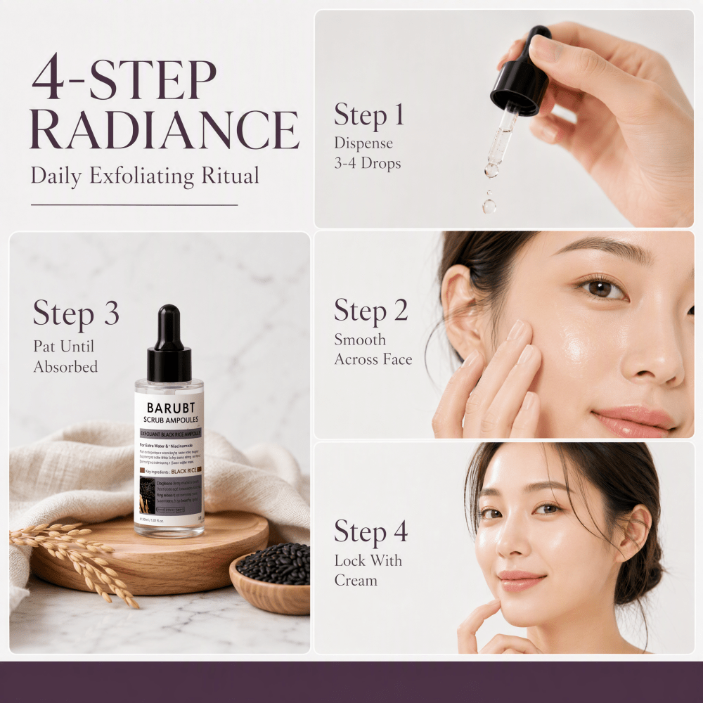 Ampoule exfoliante au riz noir - Luxury Skincare Gifts avis et prix