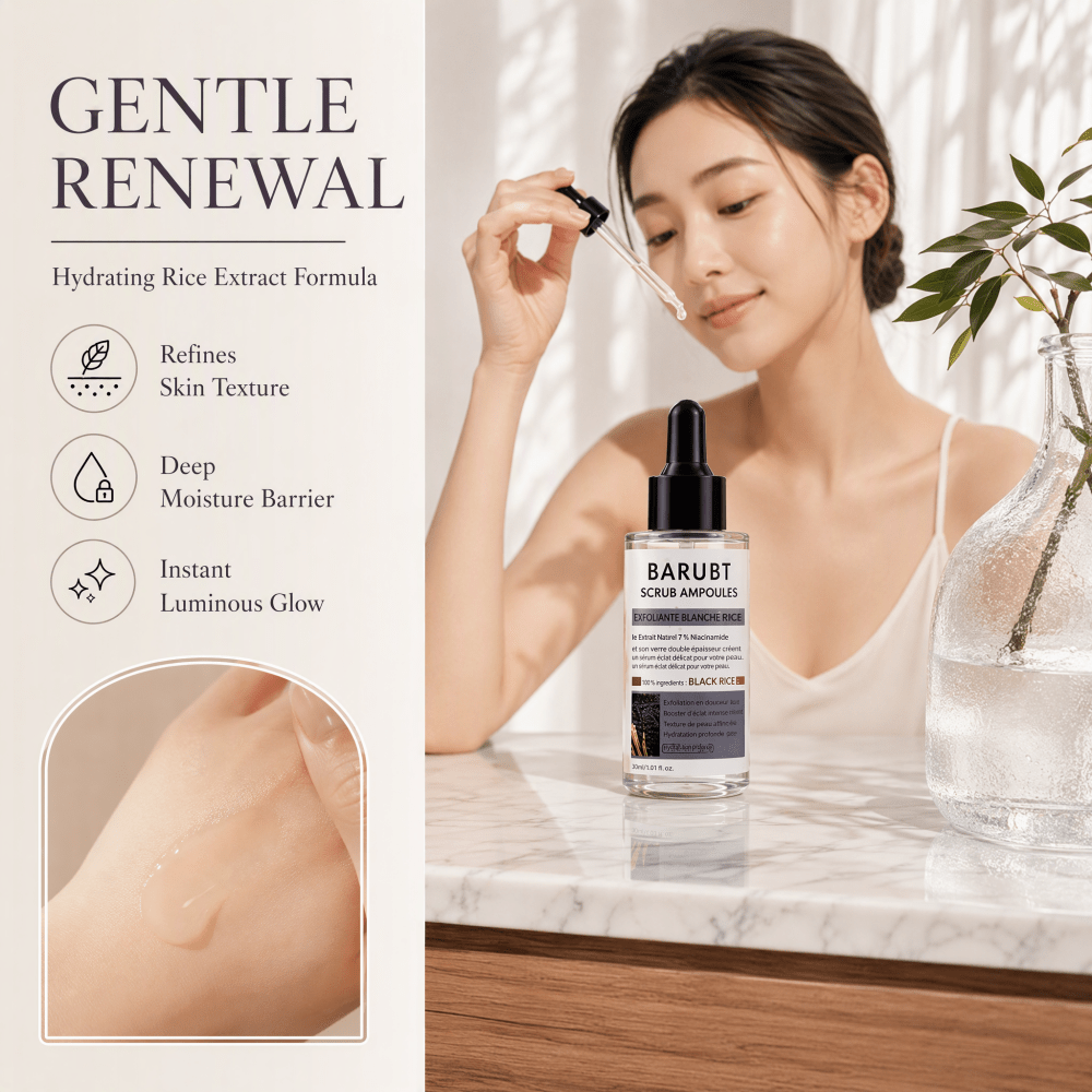 Ampoule exfoliante au riz noir - Luxury Skincare Gifts avis et prix