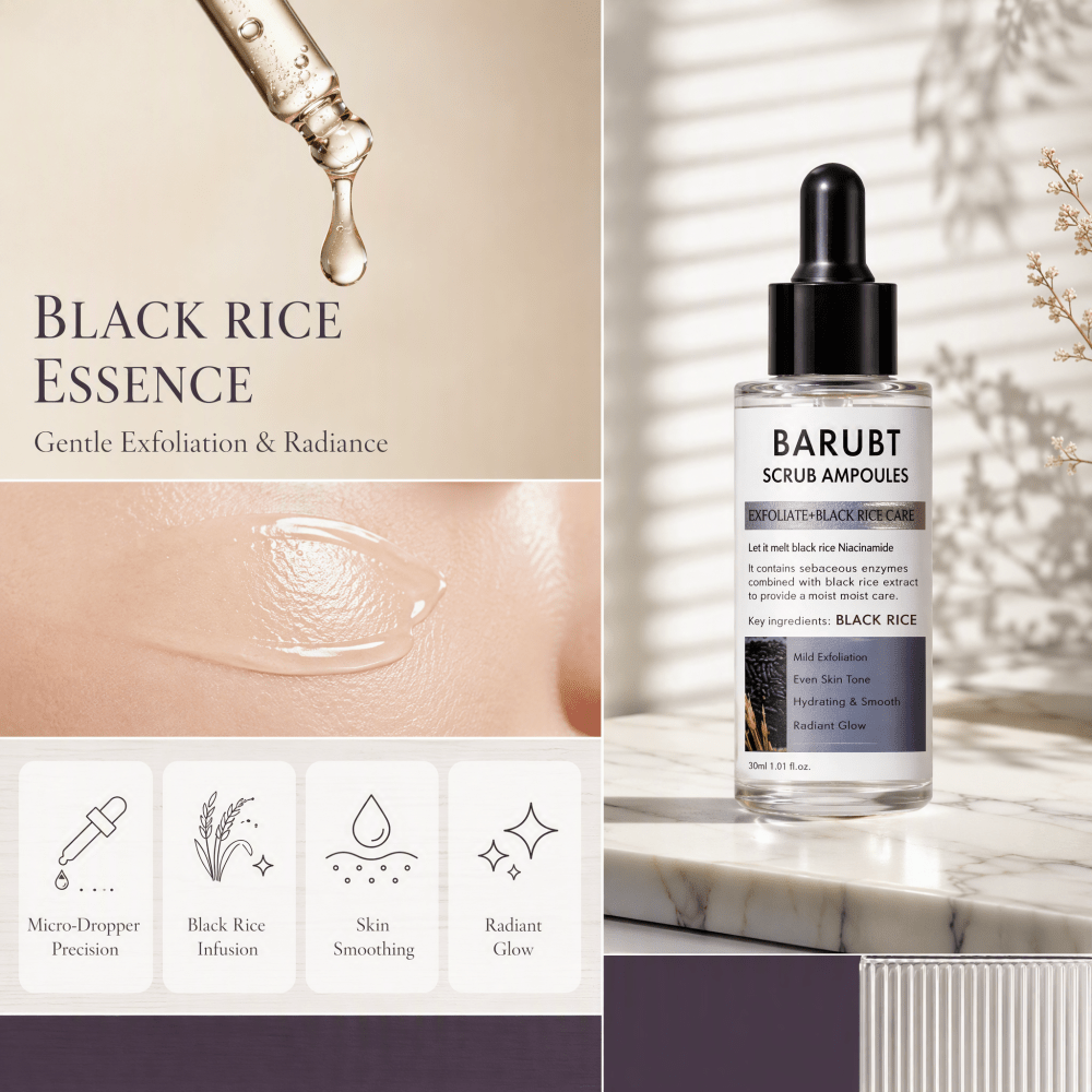 Ampoule exfoliante au riz noir - Luxury Skincare Gifts avis et prix