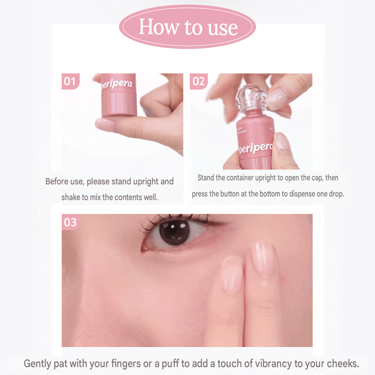 PERIPERA SYRUPY TOK CHEEK, Tex - Luxury Skincare Makeup avis et prix